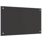 Panel kuchenny Ciemnoszary 70 x 40 cm szkło hartowane