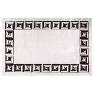 vidaXL Dywan, możliwość prania, 160x230 cm, jasny beż, antypoślizgowy