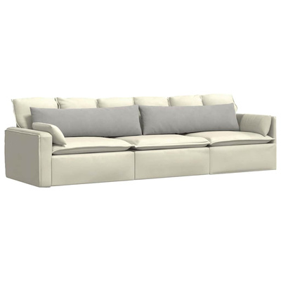 Poduszki na sofę 2 pcs Jasnoszary 145 x 40 cm tkanina