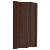 Panel dachowy 12 pcs brązowy 80 x 45 cm Stal galwanizowana