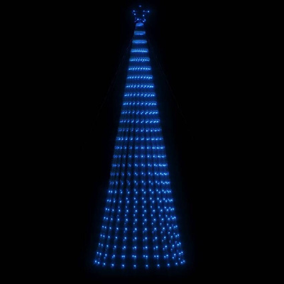 vidaXL Stożkowa choinka z lampek, 688 niebieskich LED, 300 cm