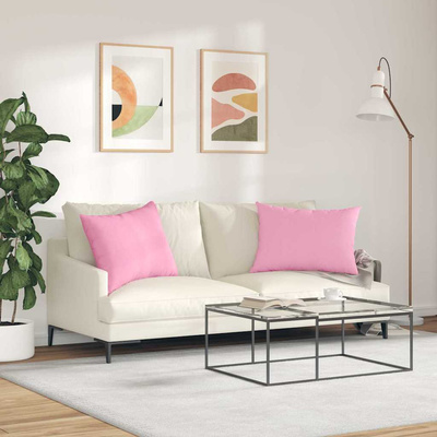 Poduszki na sofę 2 pcs Różowy 70 x 50 cm tkanina