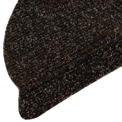 Maty na schody samoprzylepne 10 szt. 56x17x3 cm Ciemnobrązowe półokrągłe
