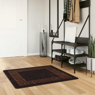 Chodnik dywanowy MARSA Czarny 100 x 100 cm Poliester i PVC