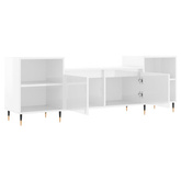 Szafka pod TV, wysoki połysk, biała, 160x35x55 cm vidaXL