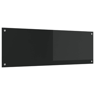 Panel kuchenny Czarny 120 x 40 cm szkło hartowane