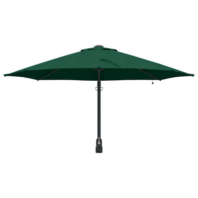 Parasolka ogrodowa Zielony 248 x 248 x 148 cm Poliester i Stal