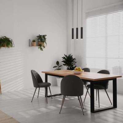 Lampa Wiszaca trzy czarne tuby GU10 Abruzzo Trotti