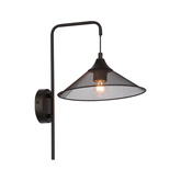 Kinkiet metalowy czarny E27 Kiruna Ledea 50401207