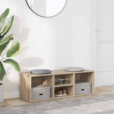 vidaXL Ławka na buty, dąb sonoma 105x35x35 cm, materiał drewnopochodny