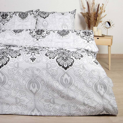 Pościel bawełniana LUXURY GREY/160x200 COTTONLOVE EXCLUSIVE