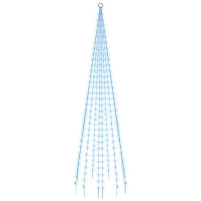 vidaXL Choinka do montażu na maszcie, 310 niebieskich LED, 300 cm