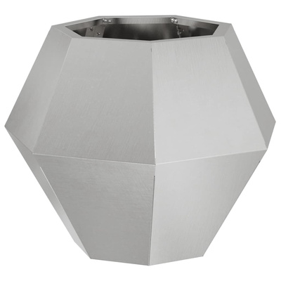 Donica 2 pcs Srebrny 50 x 50 x 40 cm Stal nierdzewna