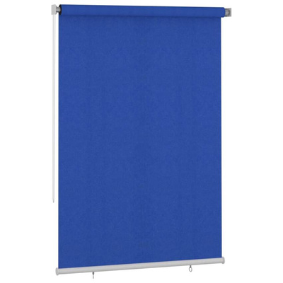 vidaXL Roleta zewnętrzna, 160x230 cm, niebieska, HDPE