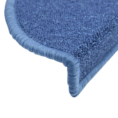 Maty na schody 10 szt. 56x17x3 cm Niebieskie półokrągłe