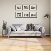 vidaXL Dywan HUARTE z krótkim włosiem, różowy, 160x160 cm