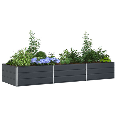 Donica Antracyt 290 x 100 x 45 cm Stal Galwanizowana