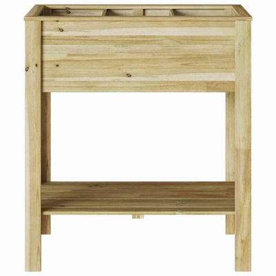 Wysoki Doniczka z półką Brązowy 85,5 x 46,5 x 96 cm