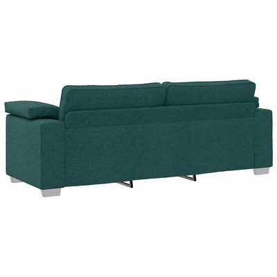 Sofa 3-osobowa Ciemna zieleń 220 cm tkanina