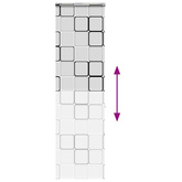 Roleta prysznicowa z kasetą 80x240 cm Szerokość tkaniny 76 cm