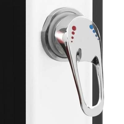 Ogrodowy prysznic solarny z końcówką prysznicową i kranem, 35 L