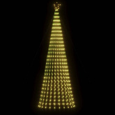 vidaXL Stożkowa choinka z lampek, 688 ciepłych białych LED, 300 cm