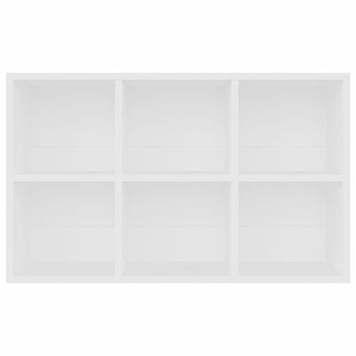 Regał na książki, biały, 66x30x98 cm, materiał drewnopochodny