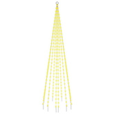 vidaXL Choinka do montażu na maszcie, 310 ciepłych białych LED, 300 cm