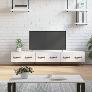 vidaXL Szafka pod TV, wysoki połysk, biała, 150x36x30 cm model standard
