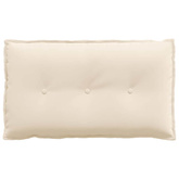 Poduszka na plecy Beżowy 80 x 50 cm Tkanina mikrofibrowa
