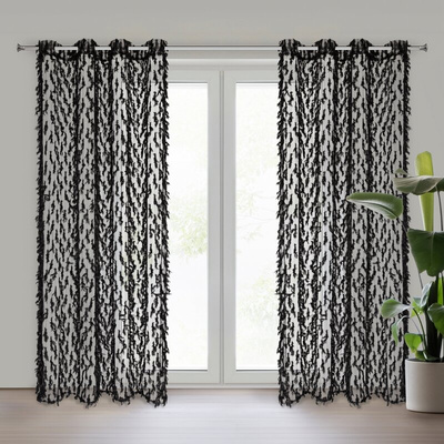 Zasłona Victoria czarna 140x250