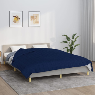 vidaXL Koc obciążeniowy, niebieski, 200x230 cm, 9 kg, tkanina