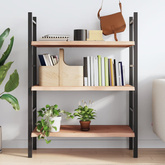 Półka, 80x40x(2-4) cm, surowe lite drewno dębowe