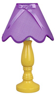 Lampka nocna Lola ceramiczna żółto-fioletowa klasyczna E14 Candellux