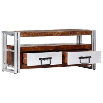 vidaXL Szafka pod TV, 90 x 30 x 40 cm, lite drewno z odzysku