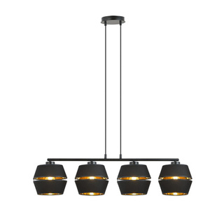 Lampa wisząca  PIANO 4 BLACK/GOLD