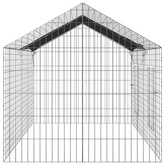 Klatka dla królika Srebrny 200 x 78 x 78 cm Stal Galwanizowana