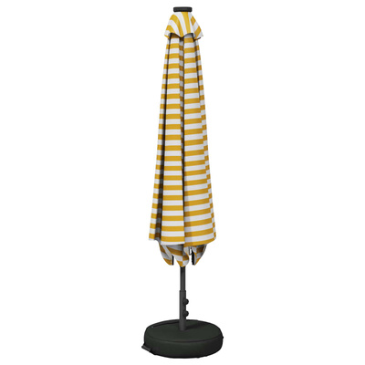 Parasol ogrodowy z oświetleniem LED i podstawą 230 x 230 cm