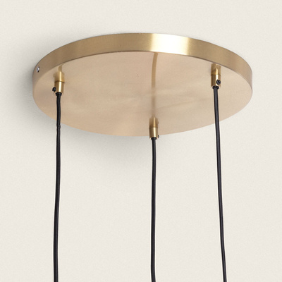 Lampa Wiszącza 3 szkalne Czerwone kule E14 Abruzzo Sfero