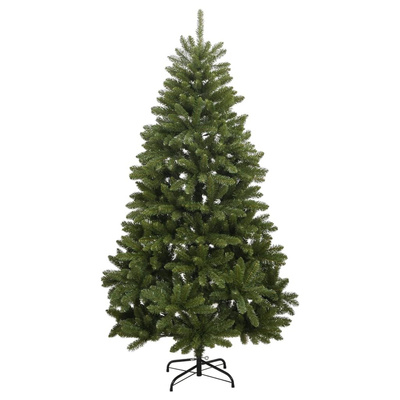Sztuczna choinka zawiasowa ze stojakiem, zielona, 270 cm