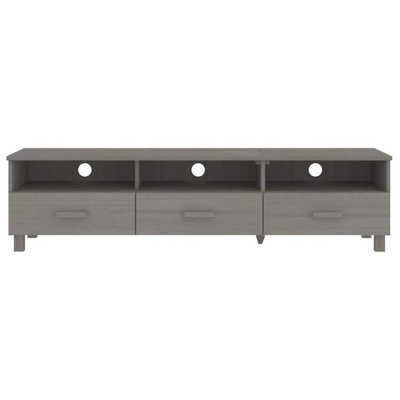 vidaXL Szafka pod TV HAMAR, jasnoszara, 158x40x40 cm, drewno sosnowe