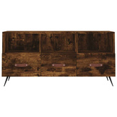 vidaXL Szafka pod TV, przydymiony dąb, 102x36x50 cm