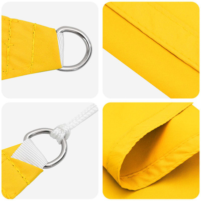 Żagiel przeciwsłoneczny żółty 6 x 2 m 100% poliester Oxford