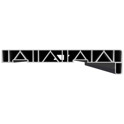 Parapet okienny Antracytowy z rysunkiem drewna PVC