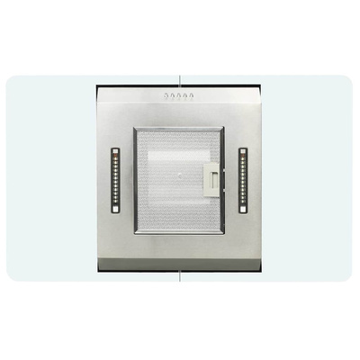 Okap kuchenny LED, stal nierdzewna, 90 cm, 756 m³/h