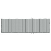 vidaXL Poduszka na leżak, jasnoszary melanż, 200x60x4 cm, tkanina