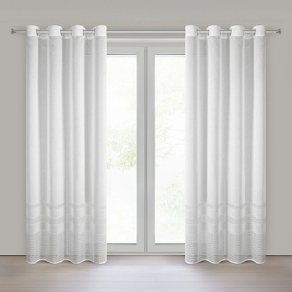 Zasłona Elira biała 140x250