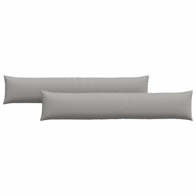 Poduszki na sofę 2 pcs Szary chmur 200 x 40 cm tkanina