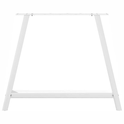 Nogi do stołu jadalnego w kształcie litery A 2 szt. Białe 90x(72-73) cm Stal