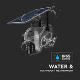 1080P Kamera zewnętrzna WiFi SMART z panelem solarnym / Sensor / IP65 / Czarna